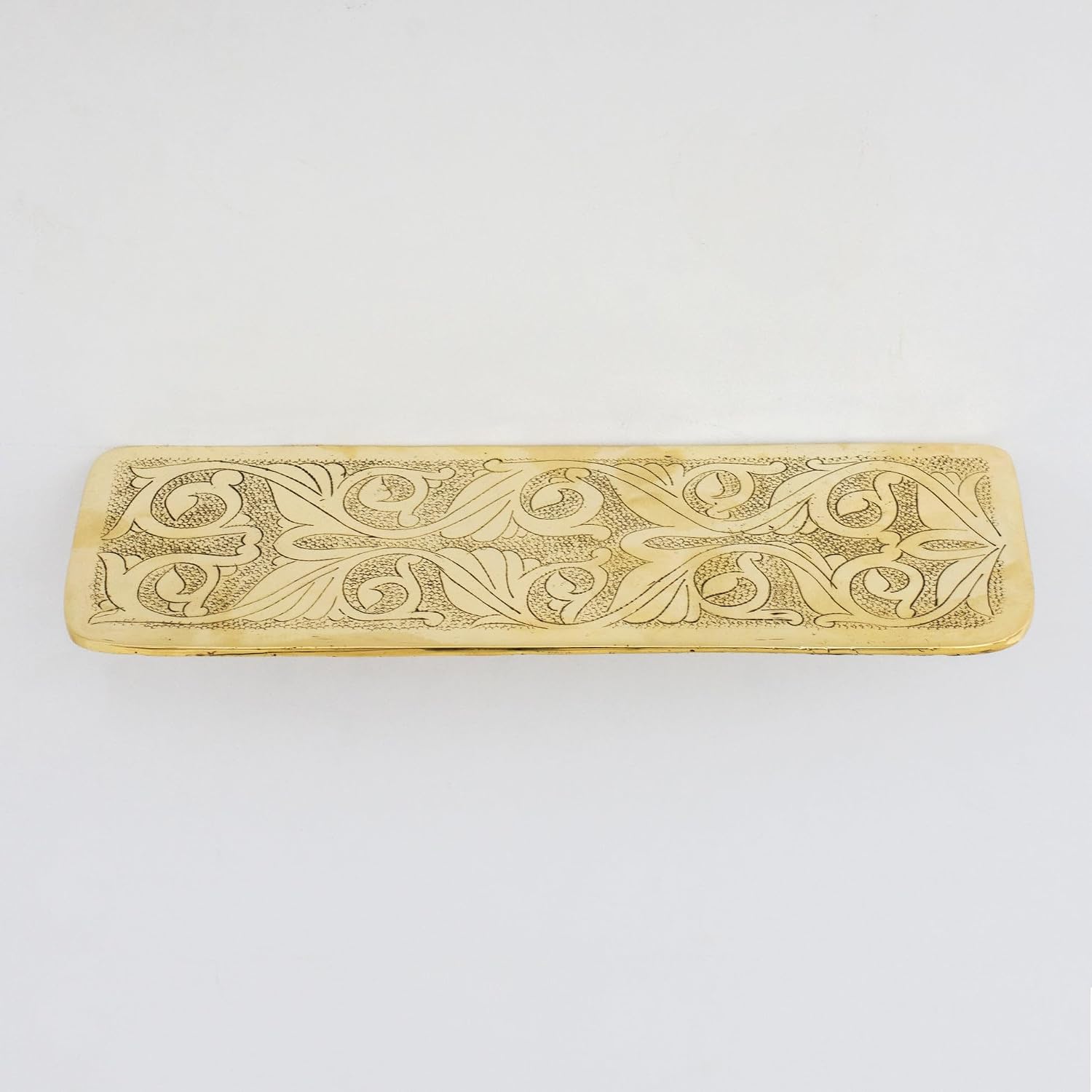 Compact Solid Brass Floating Vanity Soap Shelf - Installation & Threads