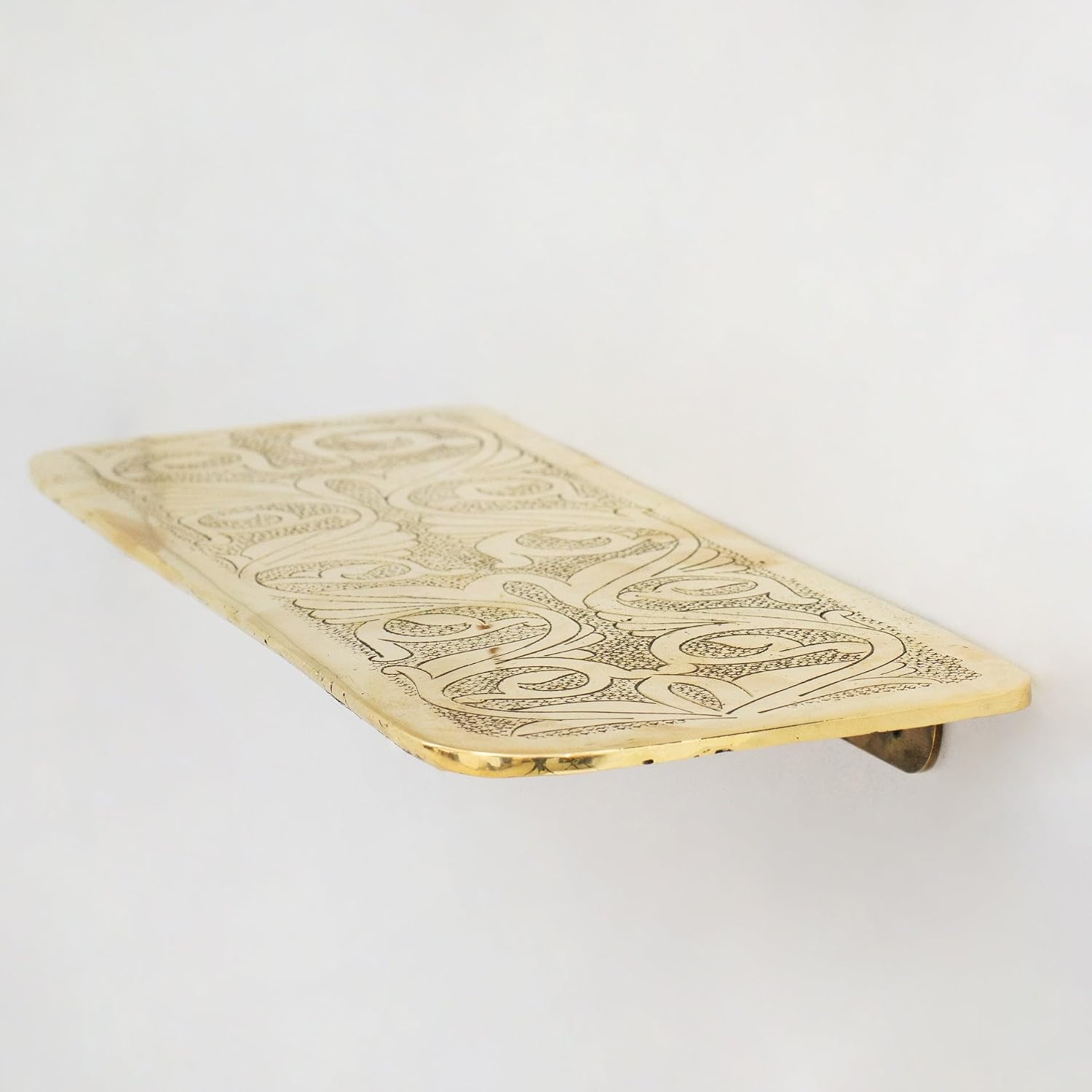 Compact Solid Brass Floating Vanity Soap Shelf - In-Situ Styling