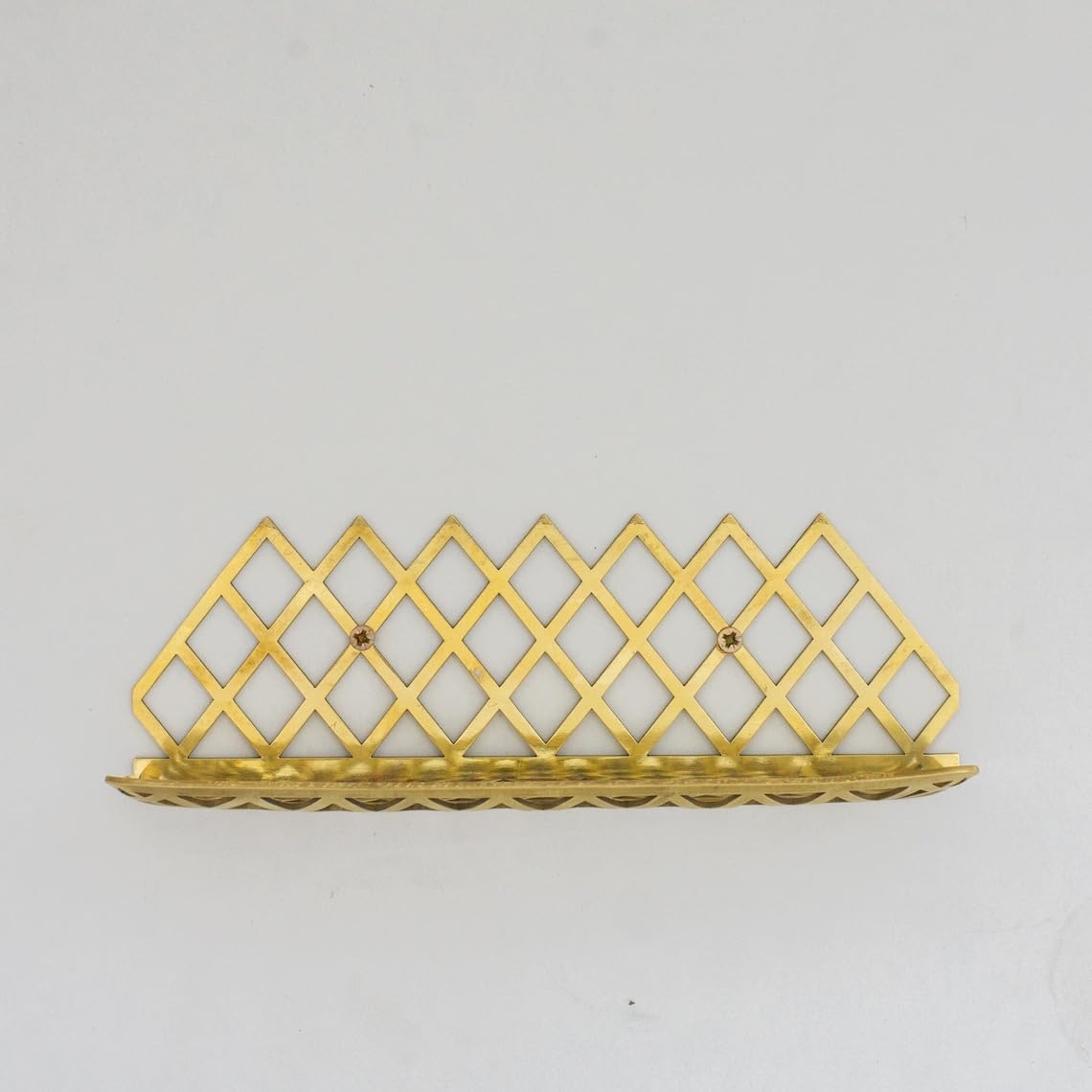 Solid Brass Wall Shower Shelf with Slotted Drainage Grid (12 - Installation & Threads