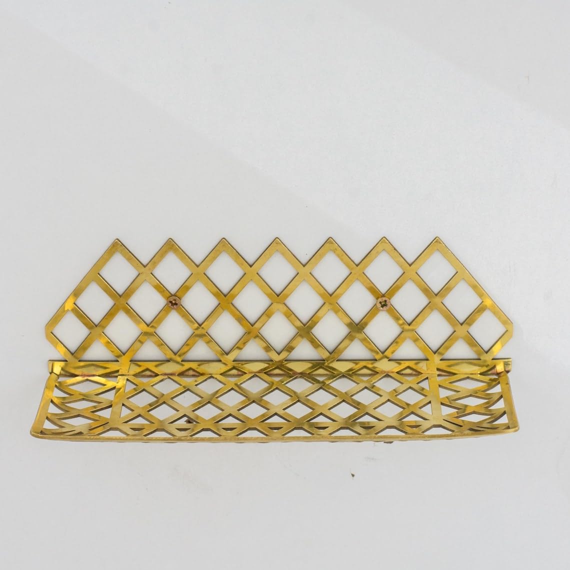 Solid Brass Wall Shower Shelf with Slotted Drainage Grid (12 - In-Situ Styling