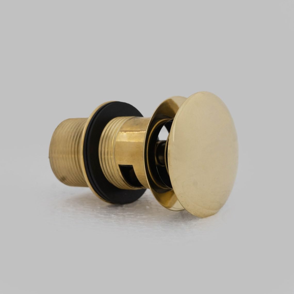 Solid Brass Bathroom Vessel Sink Pop-Up Drain (w/ Overflow) - Installation & Threads