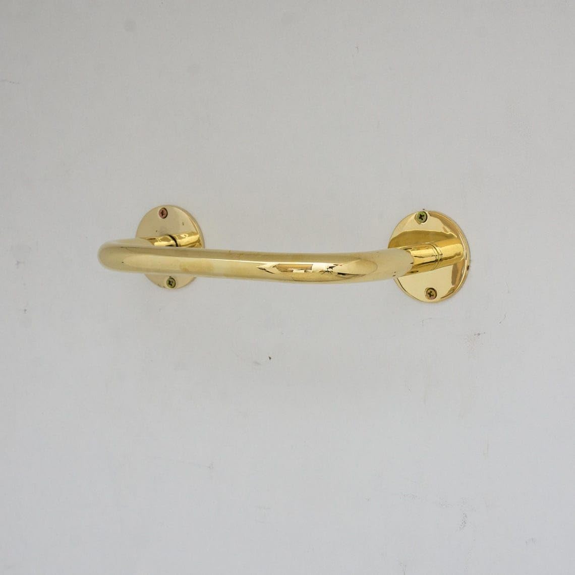Solid Unlacquered Brass Wall-Mounted Towel Bar (24 - Dimension Diagram