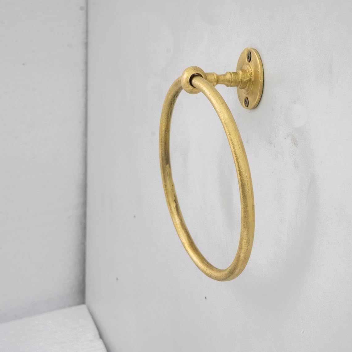 Solid Brass Architectural Hand Towel Ring (8 - Dimension Diagram